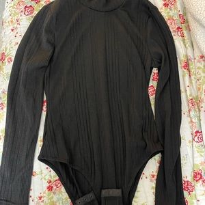 SHEIN Black Turtleneck Bodysuit